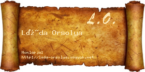 Láda Orsolya névjegykártya