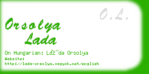 orsolya lada business card
